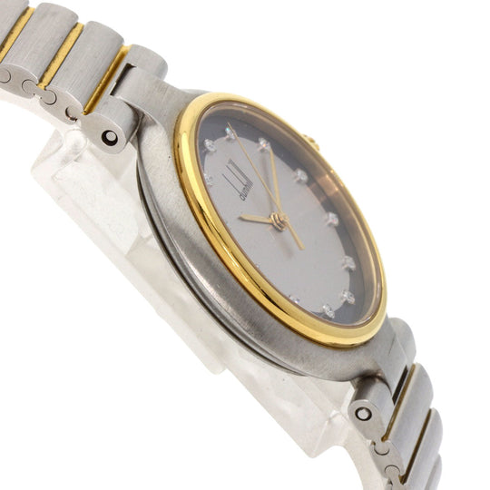 Dunhill Watches Quartz Stainless Steel , Stainless Steel , Gold Plated Silver Millennium Silver dial mens Used Authentic