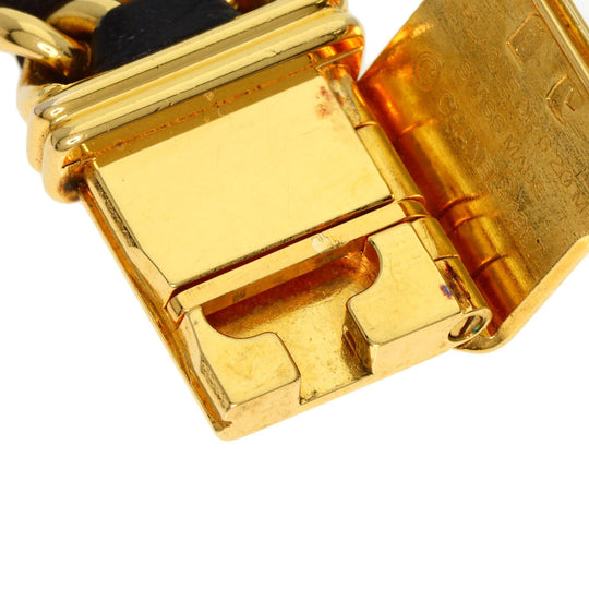 CHANEL Watches Quartz H0001 Gold Plated, Leather xGP gold Premiere black dial Women Used Authentic