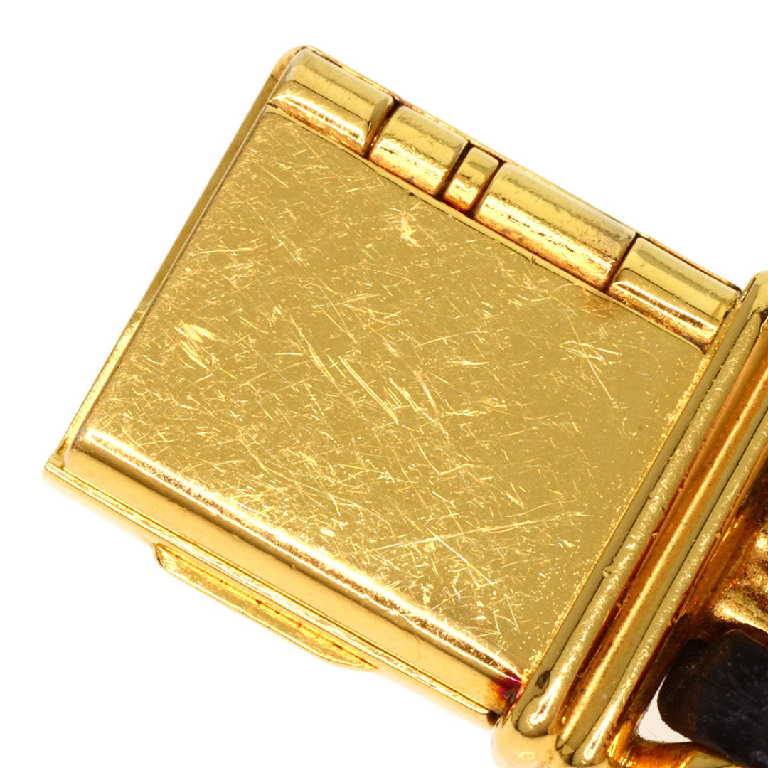 CHANEL Watches Quartz H0001 Gold Plated, Leather xGP gold Premiere black dial Women Used Authentic