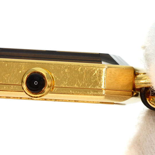 CHANEL Watches Quartz H0001 Gold Plated, Leather xGP gold Premiere black dial Women Used Authentic