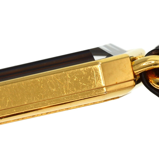 CHANEL Watches Quartz H0001 Gold Plated, Leather xGP gold Premiere black dial Women Used Authentic