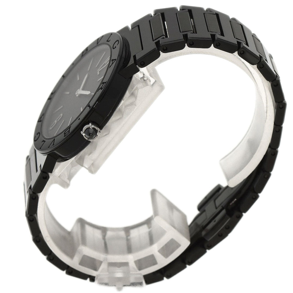 BVLGARI Watches Quartz BB33S Stainless Steel , Stainless Steel black Bulgari Bulgari Black Diamond-Like Carbon black dial Boys Used Authentic