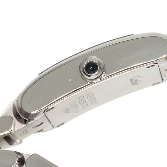 CARTIER Watches Quartz W51026Q3 Stainless Steel , Stainless Steel Silver Tank Francaise SM Asia Limited black dial Women Used Authentic