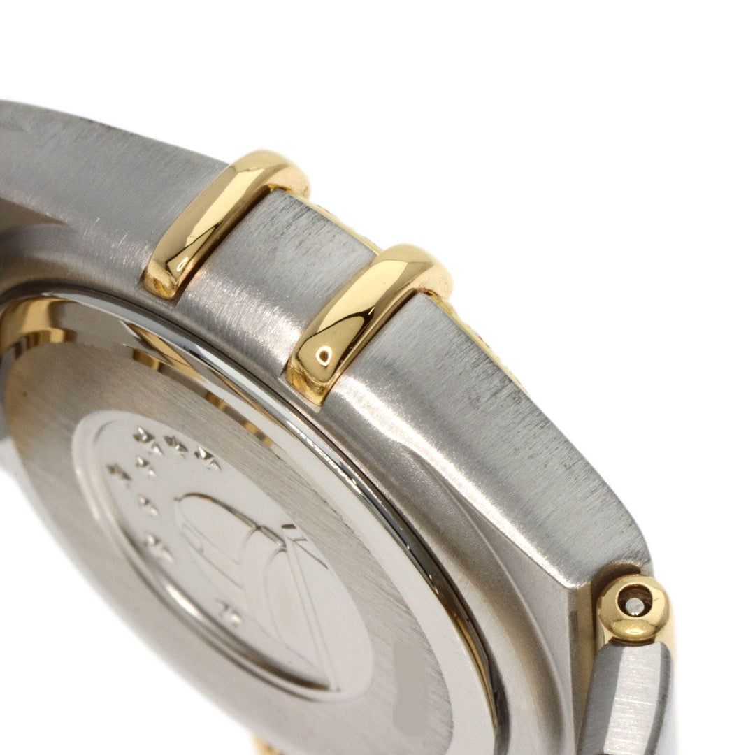 OMEGA Watches Quartz 1267.15.00 Stainless Steel, SSxK18YG, Diamond Silver Constellation 12P Bezel Diamond gold dial Women Used Authentic
