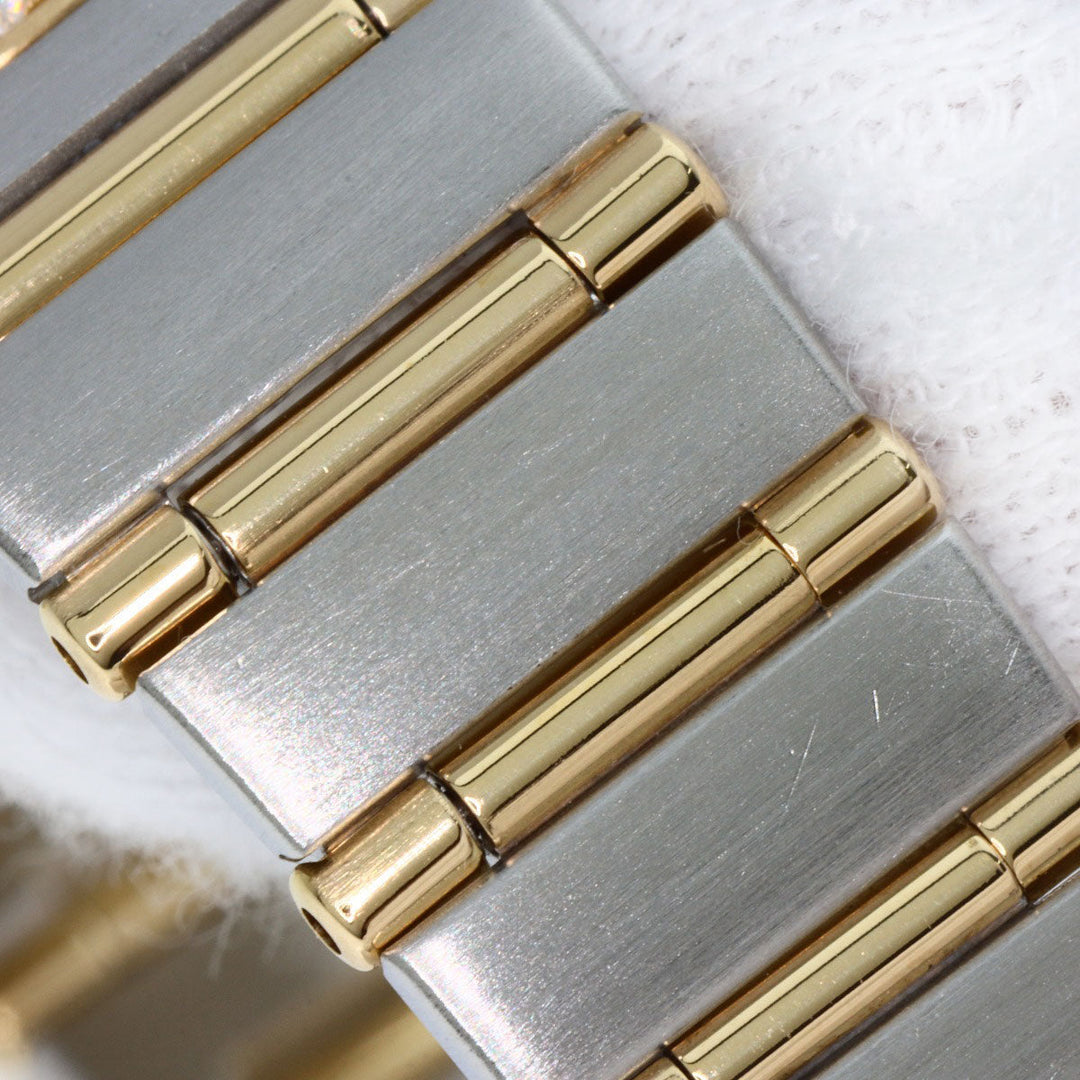 OMEGA Watches Quartz 1267.15.00 Stainless Steel, SSxK18YG, Diamond Silver Constellation 12P Bezel Diamond gold dial Women Used Authentic
