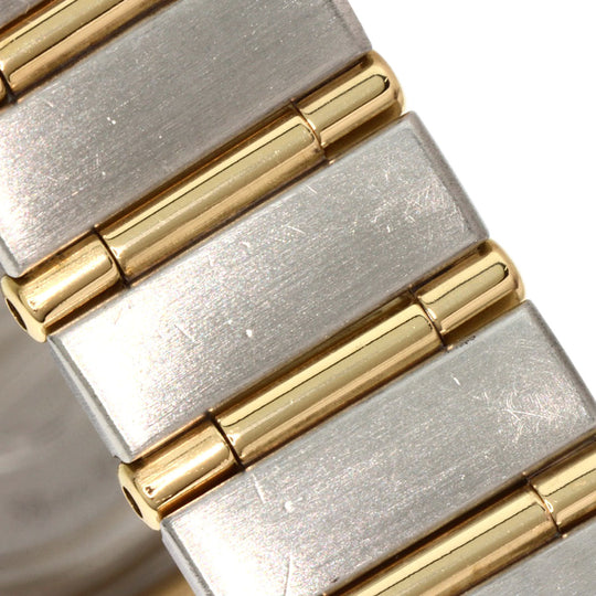 OMEGA Watches Quartz 1267.15.00 Stainless Steel, SSxK18YG, Diamond Silver Constellation 12P Bezel Diamond gold dial Women Used Authentic