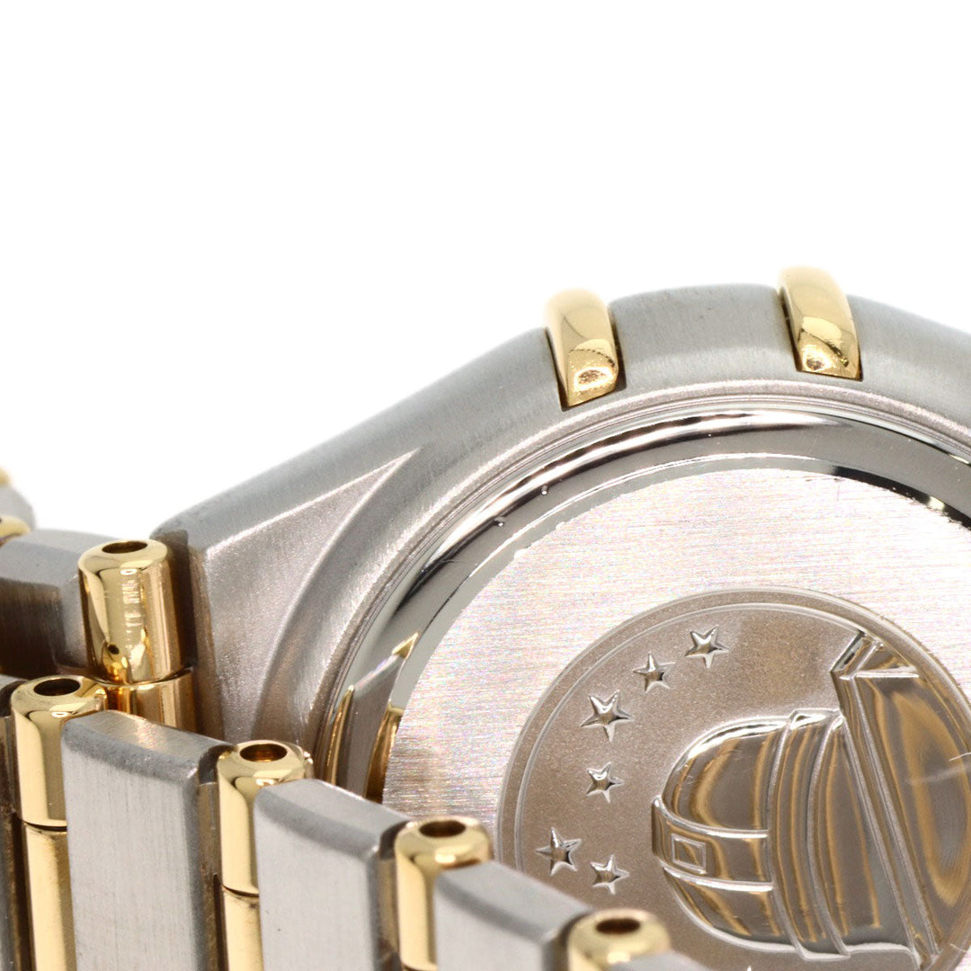 OMEGA Watches Quartz 1267.15.00 Stainless Steel, SSxK18YG, Diamond Silver Constellation 12P Bezel Diamond gold dial Women Used Authentic