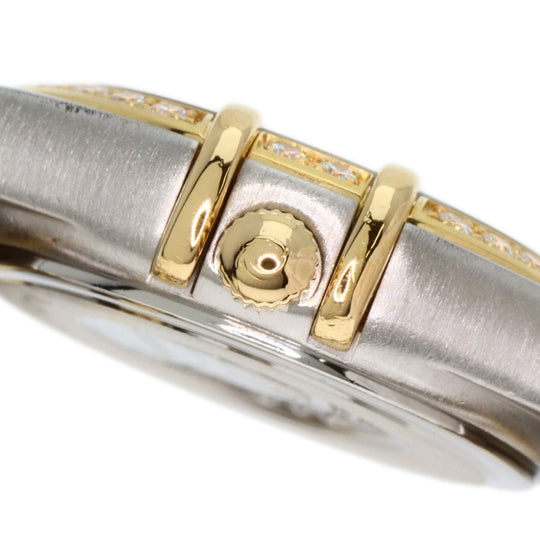 OMEGA Watches Quartz 1267.15.00 Stainless Steel, SSxK18YG, Diamond Silver Constellation 12P Bezel Diamond gold dial Women Used Authentic
