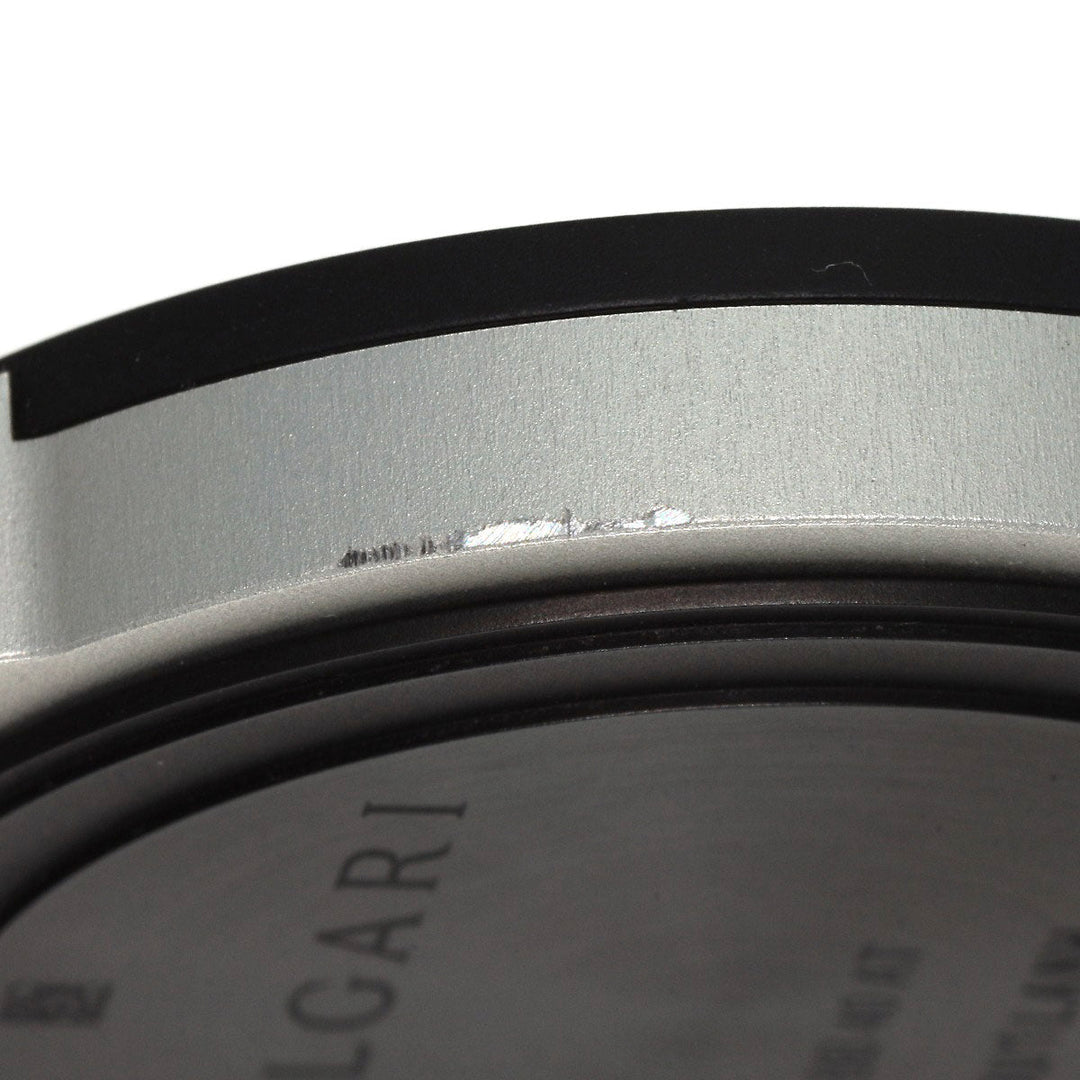 BVLGARI Watches Mechanical Automatic BB40AT Aluminum, Rubber black aluminum black dial mens Used Authentic