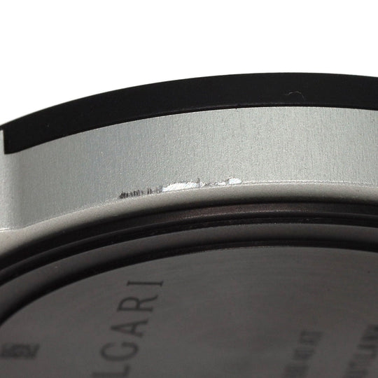 BVLGARI Watches Mechanical Automatic BB40AT Aluminum, Rubber black aluminum black dial mens Used Authentic