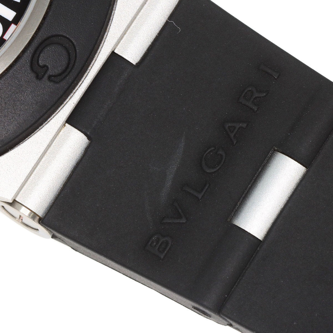 BVLGARI Watches Mechanical Automatic BB40AT Aluminum, Rubber black aluminum black dial mens Used Authentic
