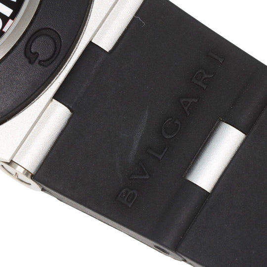 BVLGARI Watches Mechanical Automatic BB40AT Aluminum, Rubber black aluminum black dial mens Used Authentic