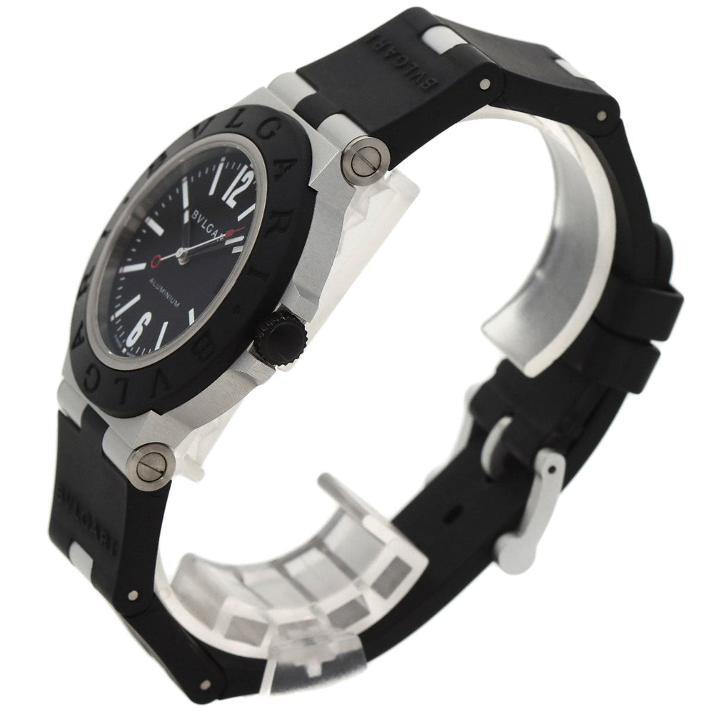 BVLGARI Watches Mechanical Automatic BB40AT Aluminum, Rubber black aluminum black dial mens Used Authentic