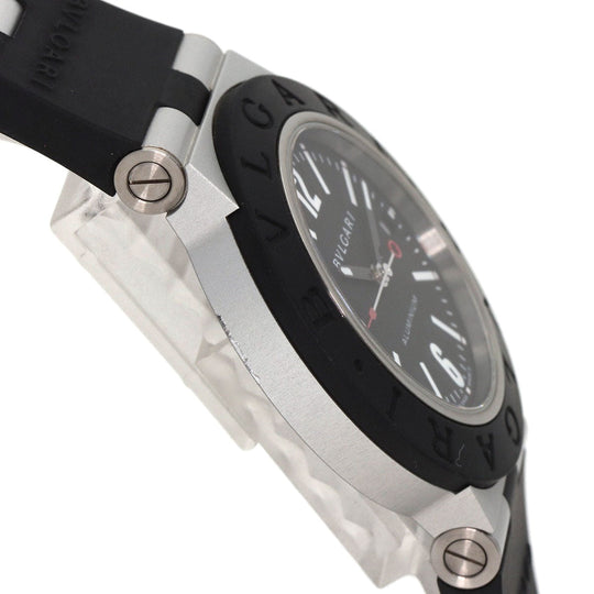 BVLGARI Watches Mechanical Automatic BB40AT Aluminum, Rubber black aluminum black dial mens Used Authentic