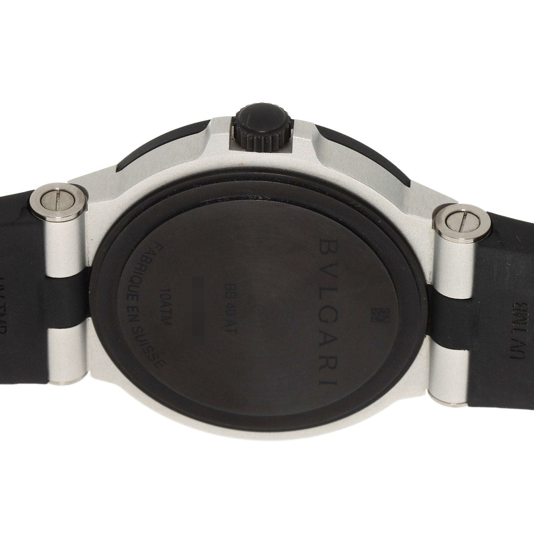 BVLGARI Watches Mechanical Automatic BB40AT Aluminum, Rubber black aluminum black dial mens Used Authentic