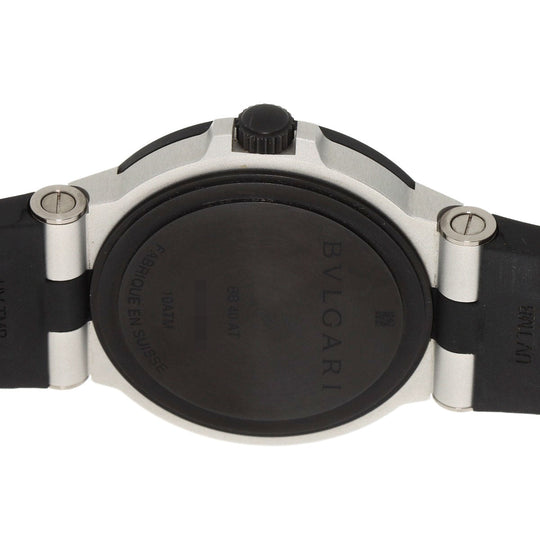 BVLGARI Watches Mechanical Automatic BB40AT Aluminum, Rubber black aluminum black dial mens Used Authentic