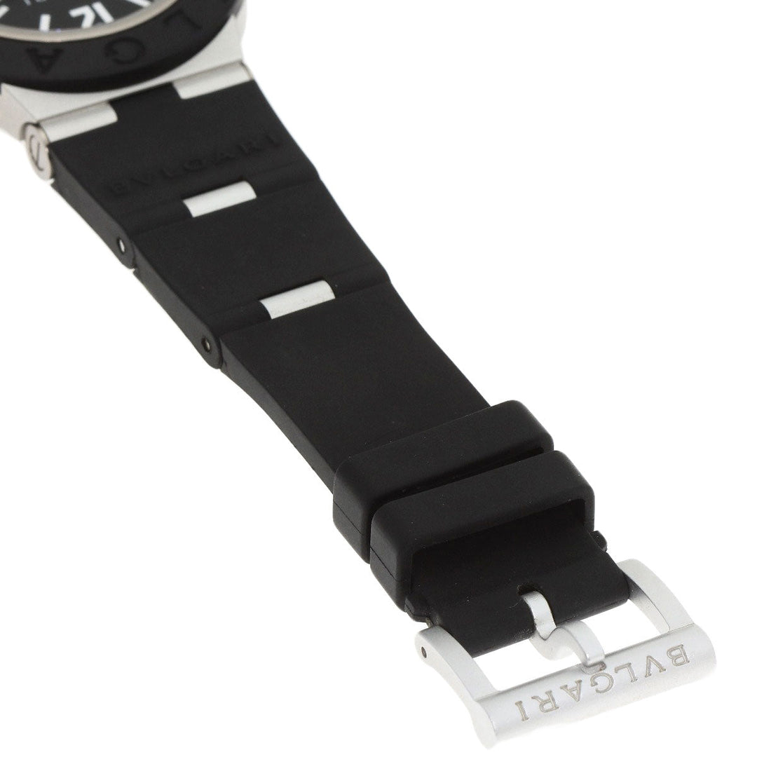 BVLGARI Watches Mechanical Automatic BB40AT Aluminum, Rubber black aluminum black dial mens Used Authentic