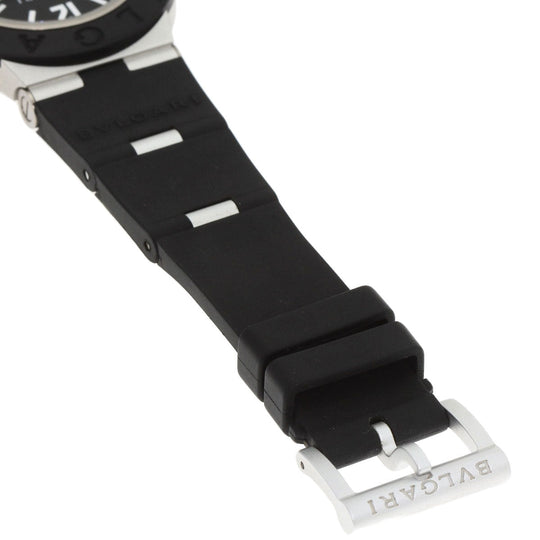 BVLGARI Watches Mechanical Automatic BB40AT Aluminum, Rubber black aluminum black dial mens Used Authentic