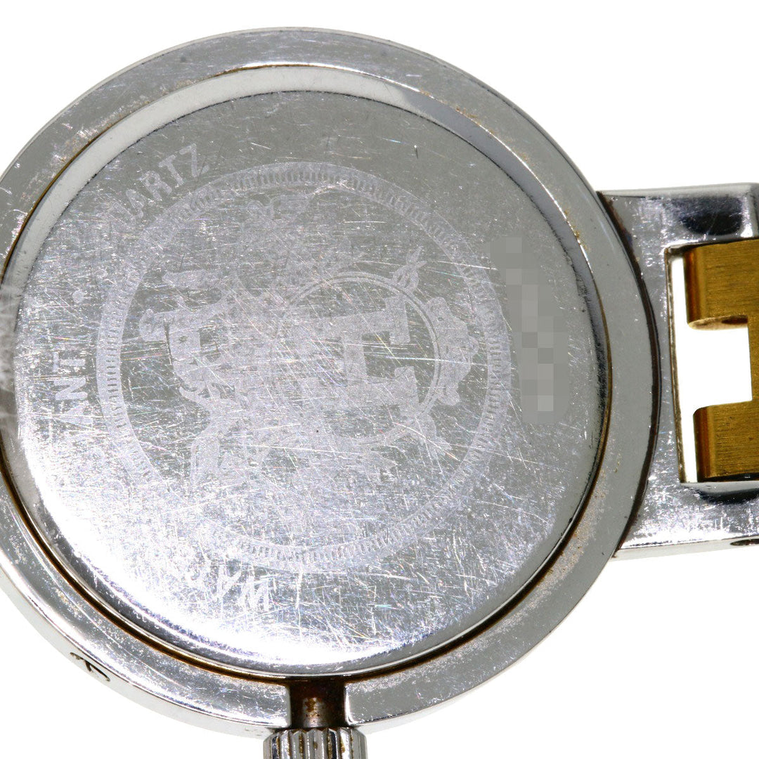 HERMES Watches Quartz Stainless Steel , SSxGP gold Clipper white dial Women Used Authentic