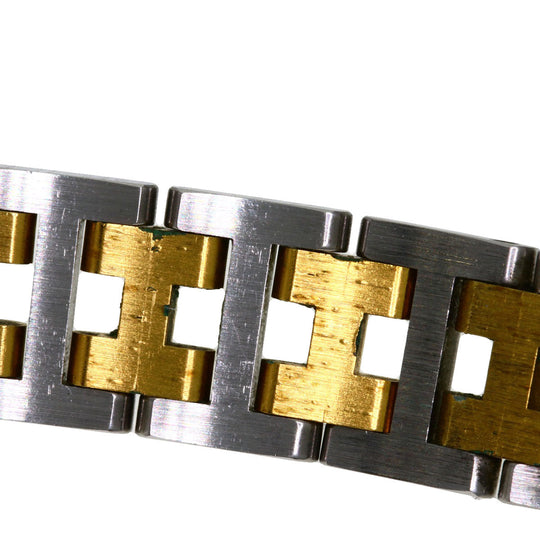HERMES Watches Quartz Stainless Steel , SSxGP gold Clipper white dial Women Used Authentic