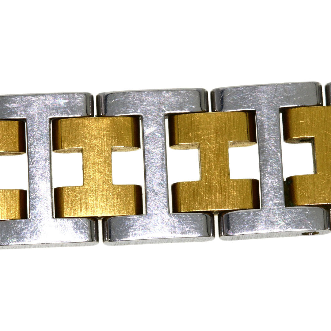 HERMES Watches Quartz Stainless Steel , SSxGP gold Clipper white dial Women Used Authentic