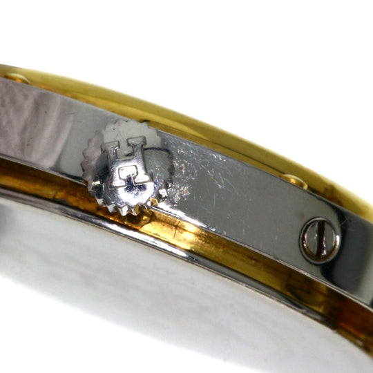 HERMES Watches Quartz Stainless Steel , SSxGP gold Clipper white dial Women Used Authentic