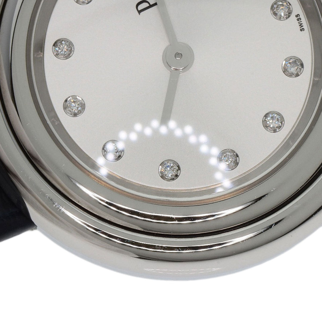 PIAGET Watches Quartz G0A43080 Stainless Steel, Leather Silver Possession Diamond Silver dial Women Used Authentic