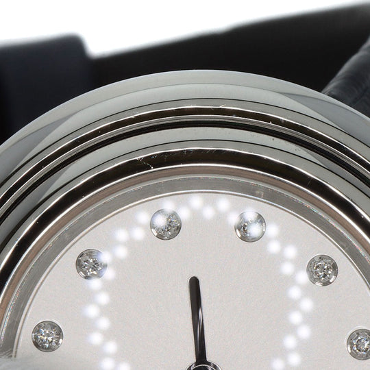 PIAGET Watches Quartz G0A43080 Stainless Steel, Leather Silver Possession Diamond Silver dial Women Used Authentic