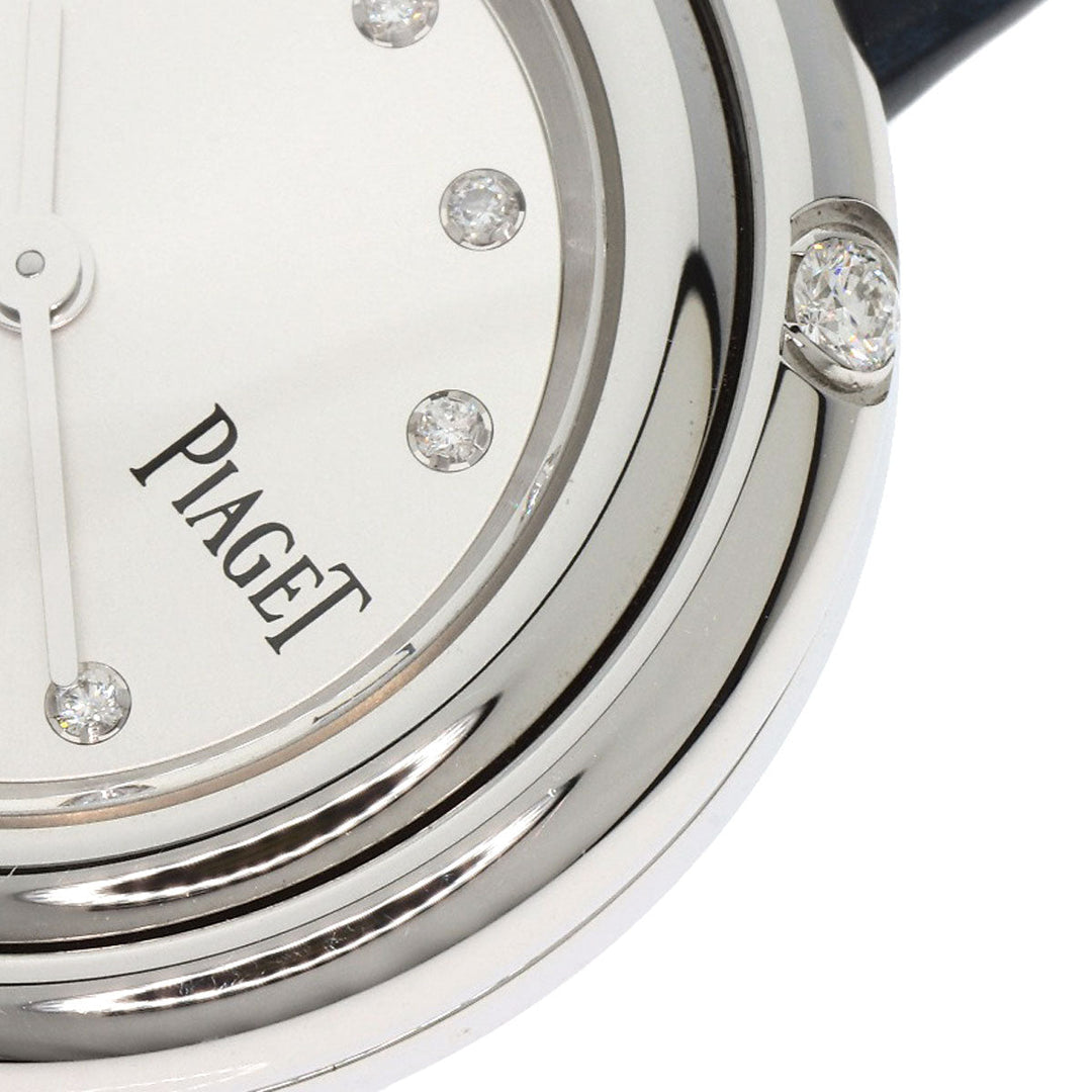 PIAGET Watches Quartz G0A43080 Stainless Steel, Leather Silver Possession Diamond Silver dial Women Used Authentic