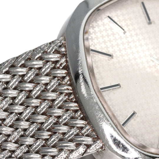 SEIKO Watches Quartz 1421-5020 Stainless Steel , Stainless Steel Silver CREDOR square face Silver dial Women Used Authentic