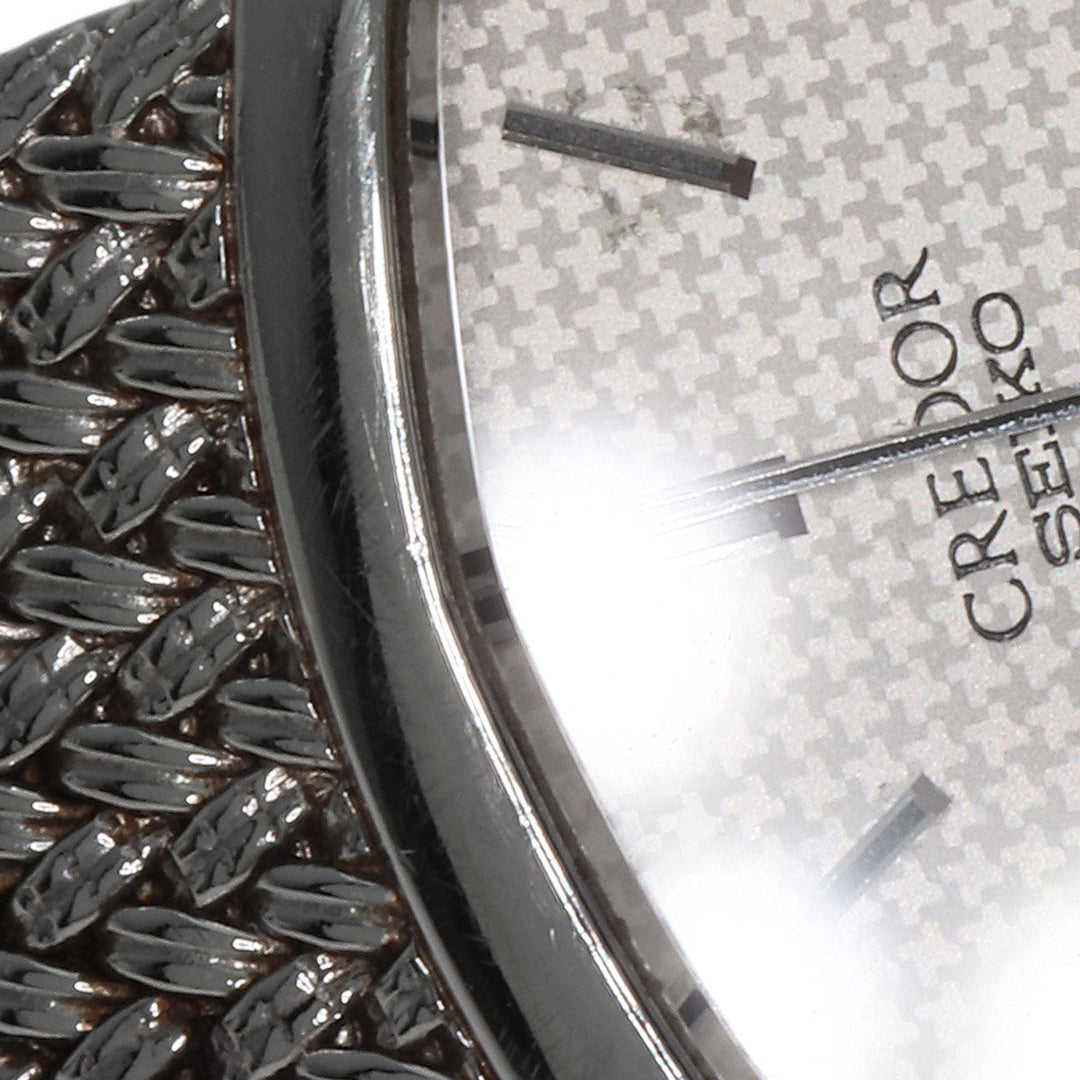 SEIKO Watches Quartz 1421-5020 Stainless Steel , Stainless Steel Silver CREDOR square face Silver dial Women Used Authentic