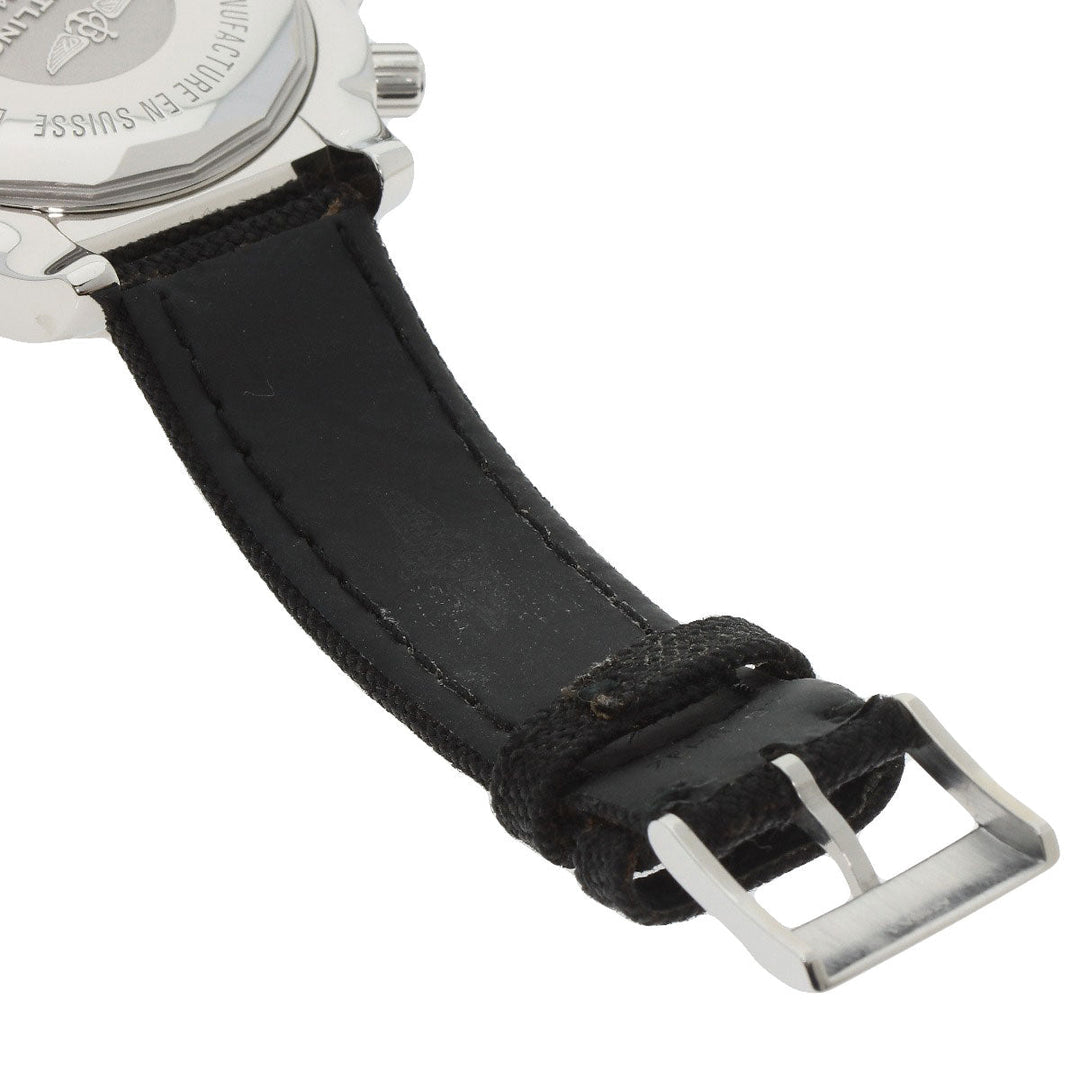 BREITLING Watches AB0110 Stainless Steel, Canvas Silver Chrono mat 44 mens Used Authentic