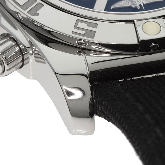 BREITLING Watches AB0110 Stainless Steel, Canvas Silver Chrono mat 44 mens Used Authentic
