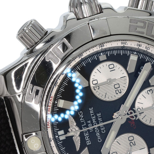 BREITLING Watches AB0110 Stainless Steel, Canvas Silver Chrono mat 44 mens Used Authentic