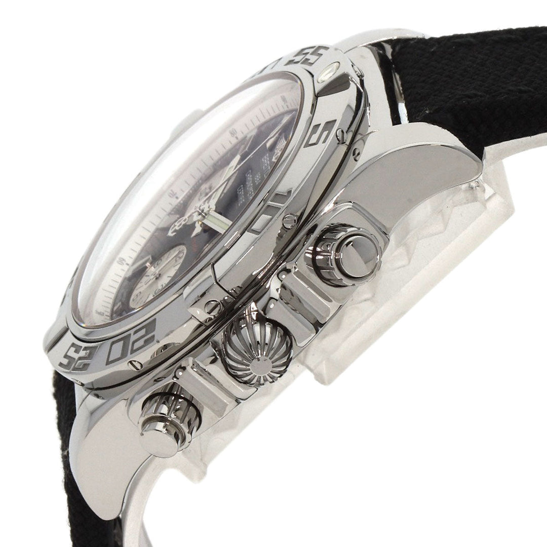 BREITLING Watches AB0110 Stainless Steel, Canvas Silver Chrono mat 44 mens Used Authentic