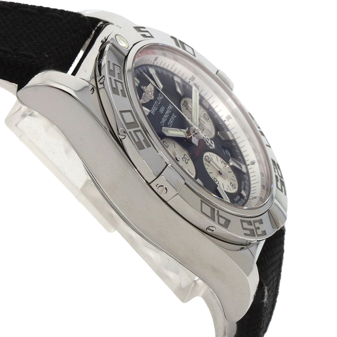 BREITLING Watches AB0110 Stainless Steel, Canvas Silver Chrono mat 44 mens Used Authentic