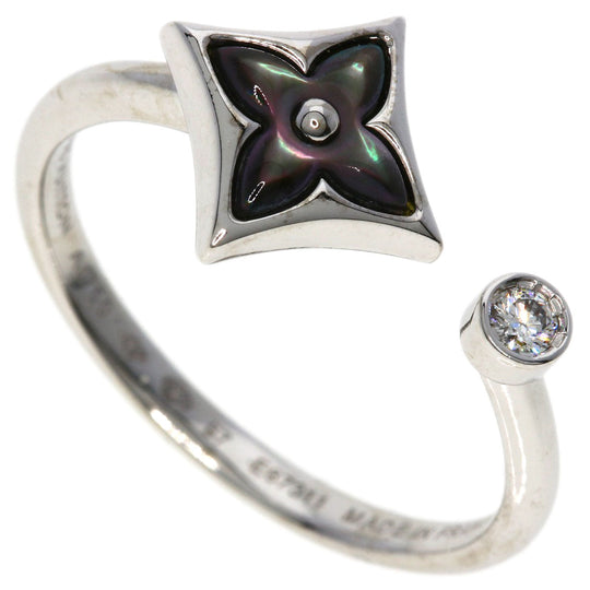 LOUIS VUITTON Ring K18WG Silver Bergster Blossom Mini #57