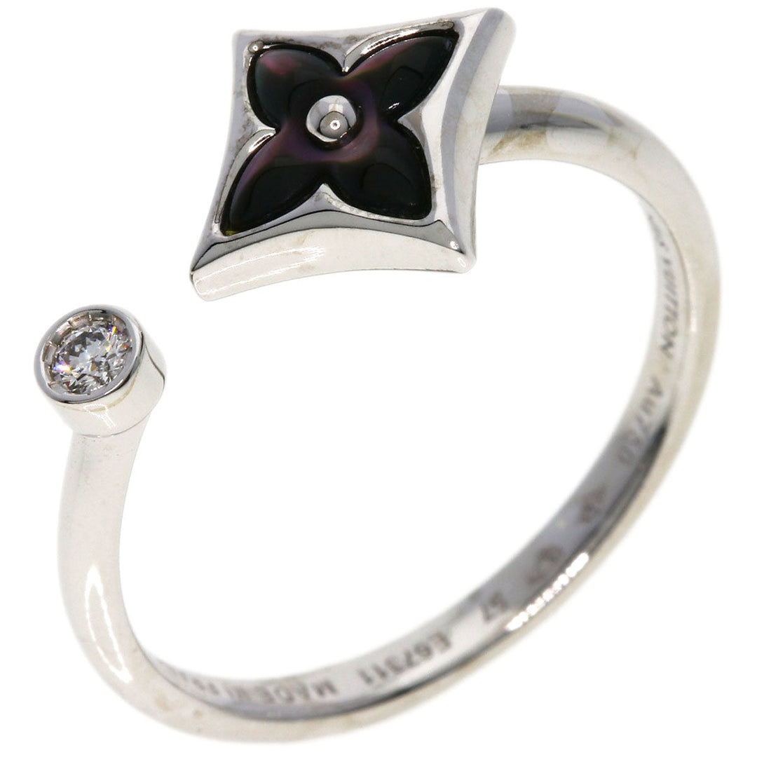 LOUIS VUITTON Ring K18WG Silver Bergster Blossom Mini #57