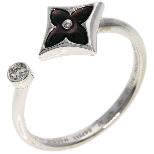 LOUIS VUITTON Ring K18WG Silver Bergster Blossom Mini #57
