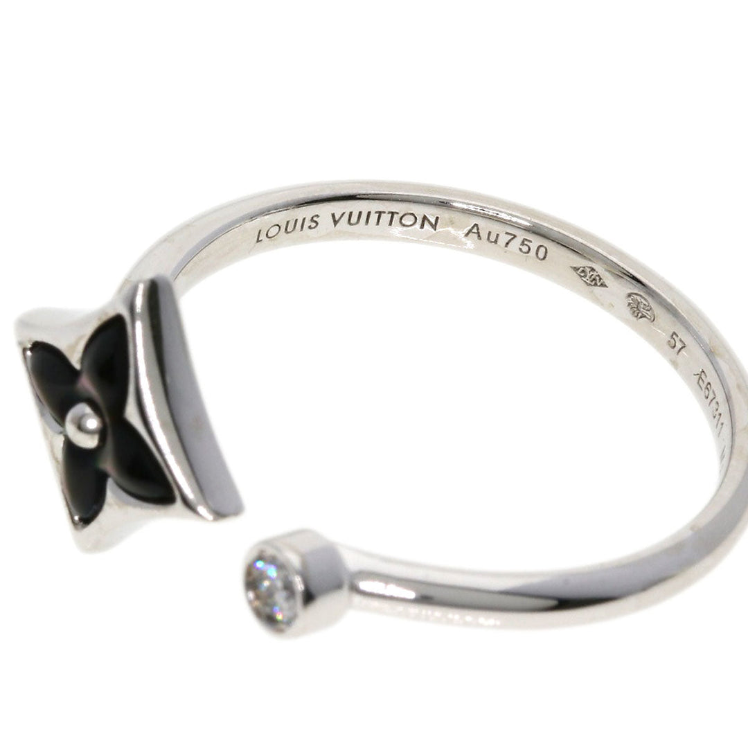 LOUIS VUITTON Ring K18WG Silver Bergster Blossom Mini #57