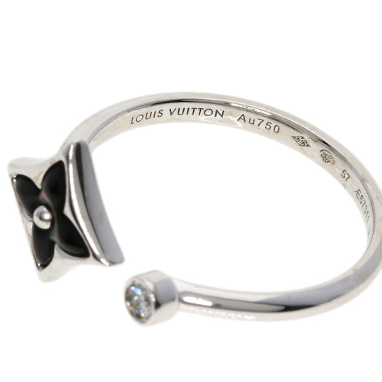 LOUIS VUITTON Ring K18WG Silver Bergster Blossom Mini #57