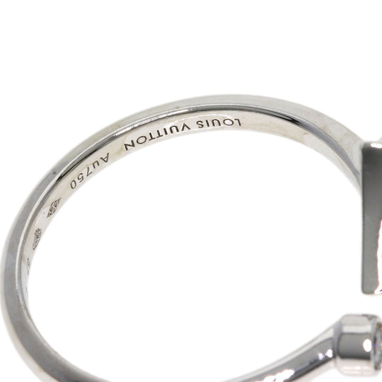 LOUIS VUITTON Ring K18WG Silver Bergster Blossom Mini #57