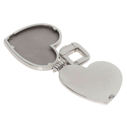 LOUIS VUITTON Pendant top K18WG Silver Pandantif Cool Heart Charm Women Used Authentic