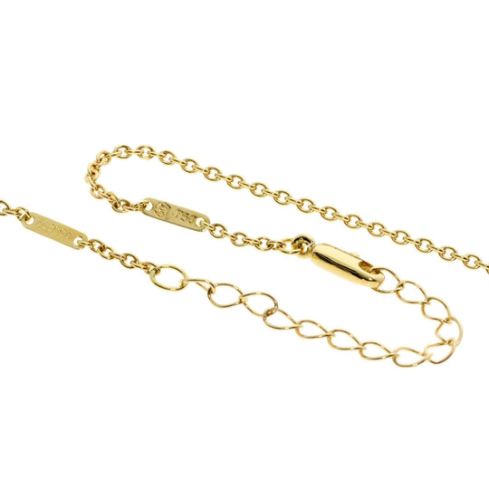 Carrera y Carrera Necklace 18K Yellow Gold gold Angel ribbon motif Women Used Authentic