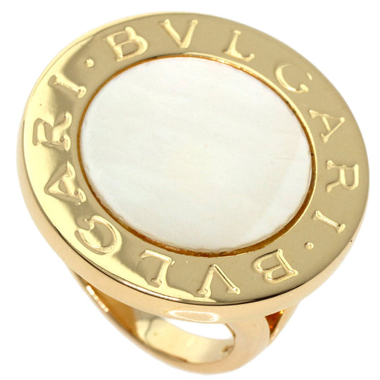 BVLGARI Ring 18K Yellow Gold gold bulgari bulgari white shell Women Used Authentic