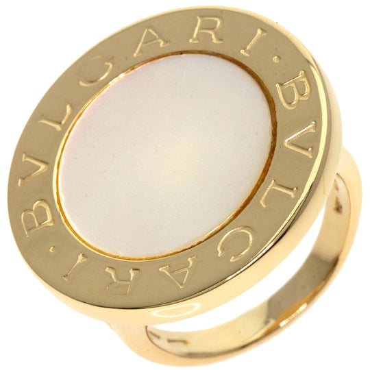 BVLGARI Ring 18K Yellow Gold gold bulgari bulgari white shell Women Used Authentic