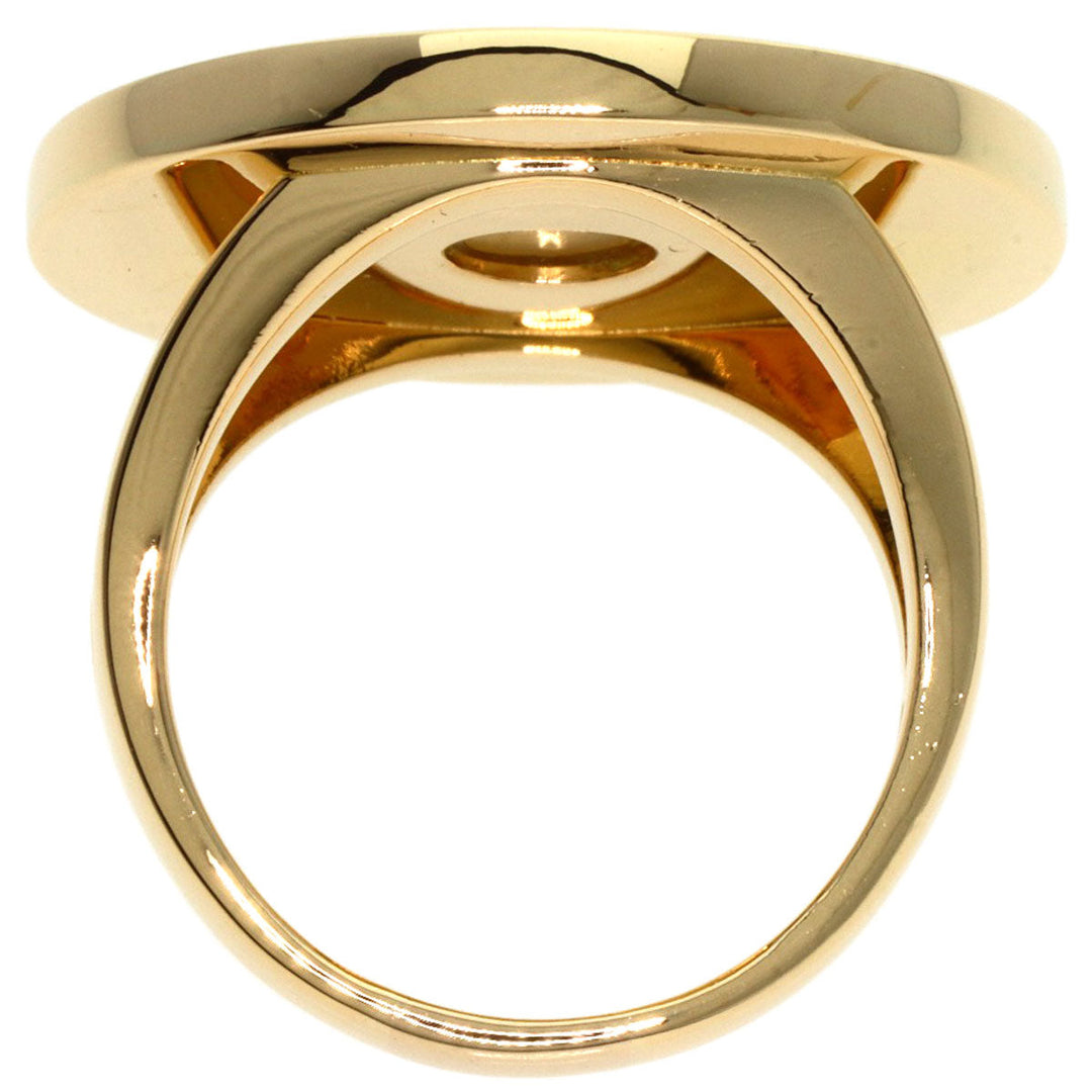 BVLGARI Ring 18K Yellow Gold gold bulgari bulgari white shell Women Used Authentic