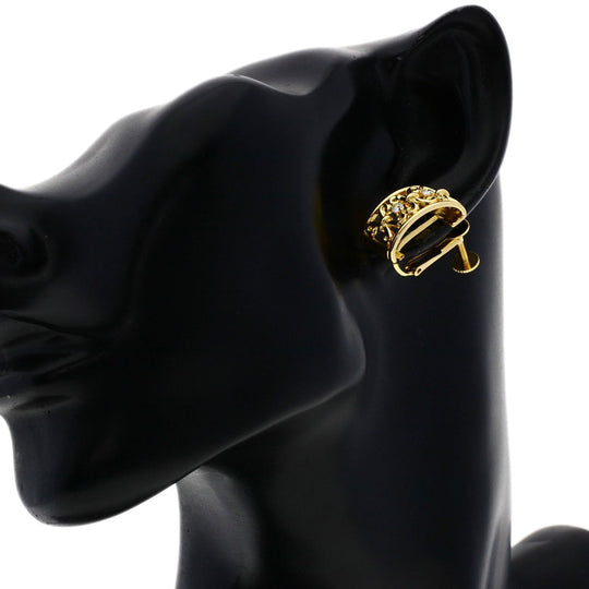 CELINE Earring 18K Yellow Gold gold diamond Women Used Authentic