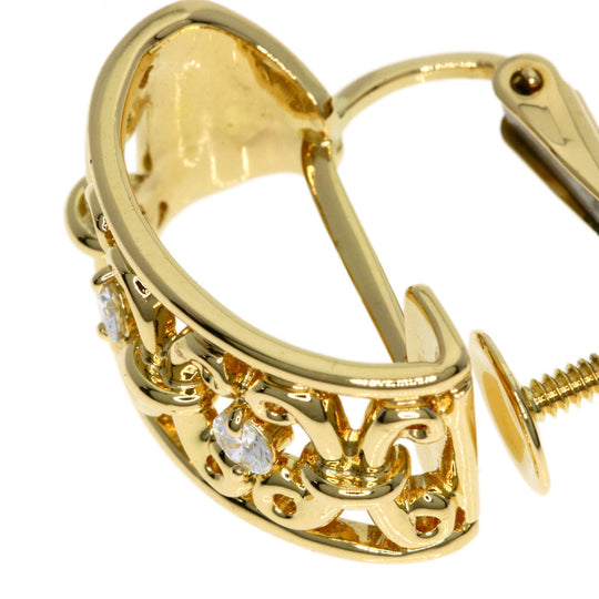 CELINE Earring 18K Yellow Gold gold diamond Women Used Authentic