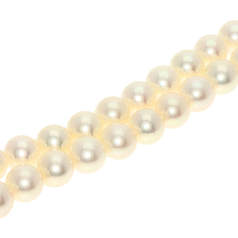 MIKIMOTO Necklace K14YG white Pearl Long Women Used Authentic